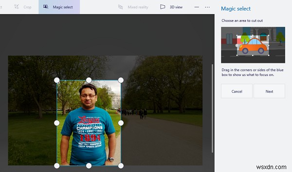 Windows 10のペイント3Dで画像の背景を削除・切り抜きする方法