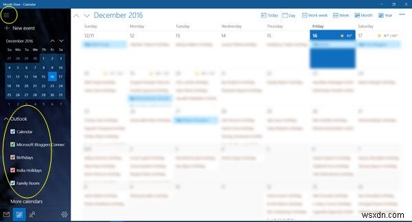 Windows 10のカレンダーアプリからFacebookの誕生日と連絡先を削除する方法