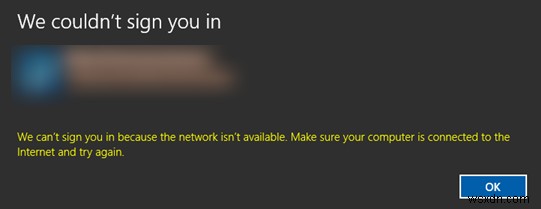 Windows 11/10で「サインインできませんでした」エラーを修正する方法