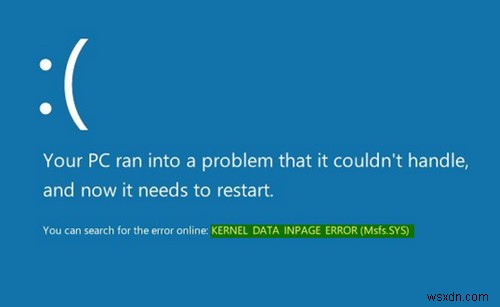Windows 11/10で発生するカーネルデータインページエラー（Msis.SYS）の原因と解決策