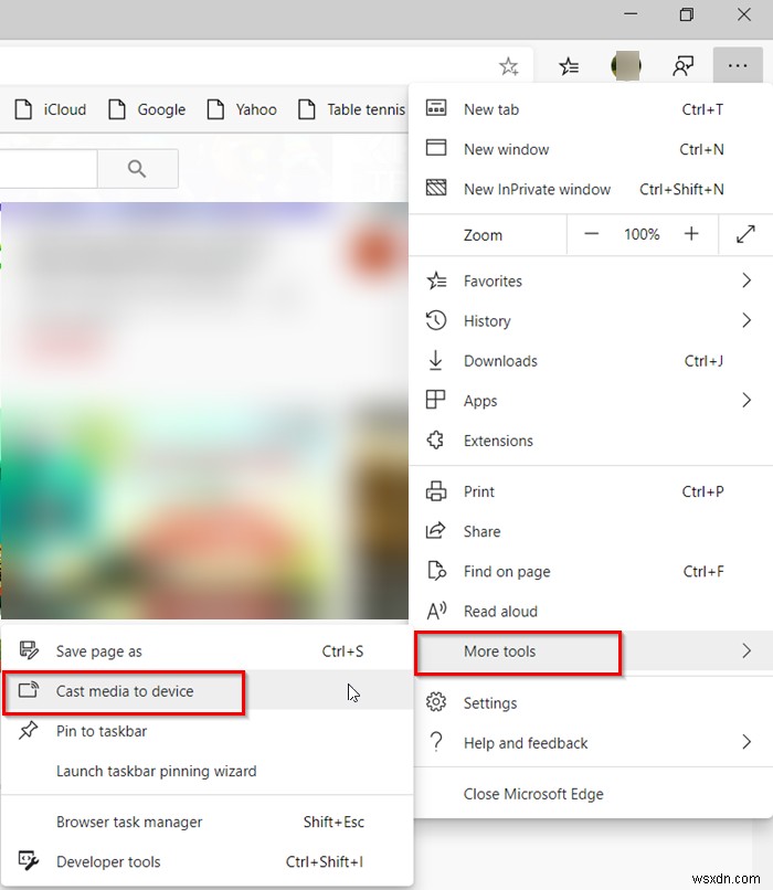 Windows 10のEdgeブラウザーで「メディアをデバイスにキャスト」を有効/無効にする方法