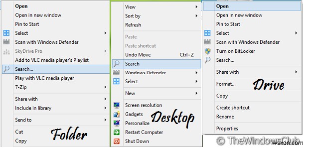 Windows 10のコンテキストメニューに検索を追加する方法【レジストリ編集】
