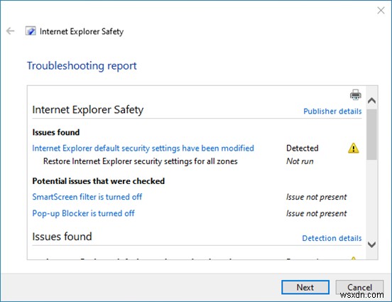 Windows 10内蔵のトラブルシューティングツールでInternet Explorerのパフォーマンスとセキュリティの問題を解決する方法