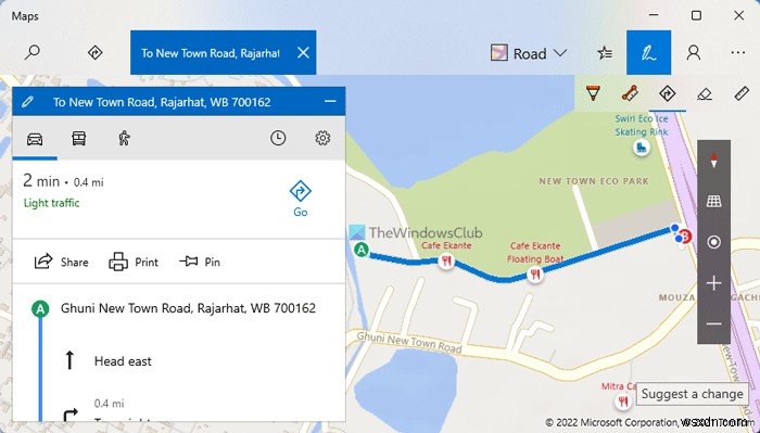 Windows 11/10のマップアプリでWindows Inkを使う方法