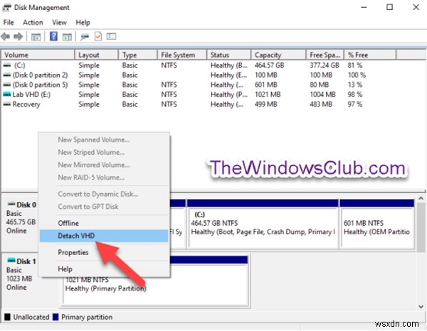 Windows 10でVHD・VHDXファイル(仮想ハードディスク)をマウント/アンマウントする方法まとめ