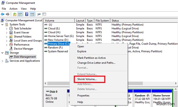 フォーマットせずにWindows 10でCドライブをパーティション分割する方法