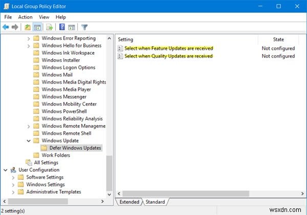 Windows 10でアップデート・アップグレードの適用を延期する方法|グループポリシーとレジストリ設定