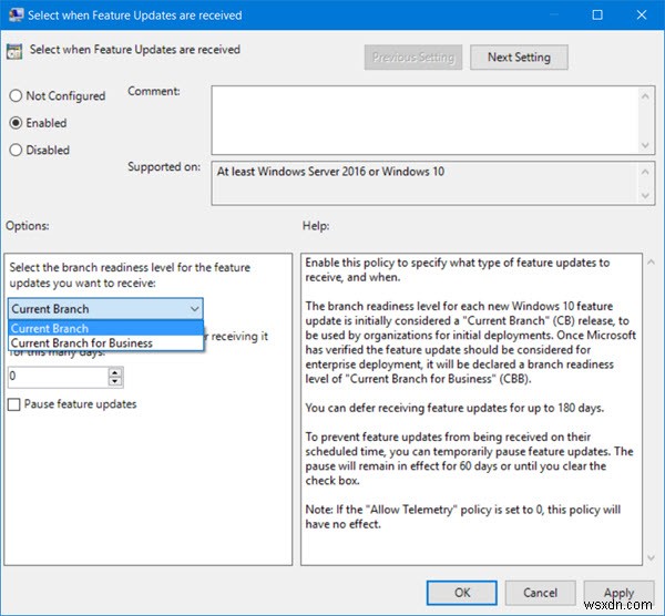 Windows 10でアップデート・アップグレードの適用を延期する方法|グループポリシーとレジストリ設定