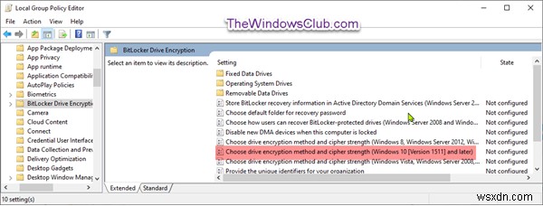Windows 10でBitLockerの暗号化方式と暗号強度を変更する方法
