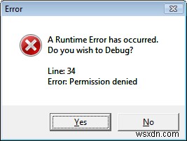Windowsパソコンでスクリプトエラーとランタイムエラーのメッセージを無効にする方法