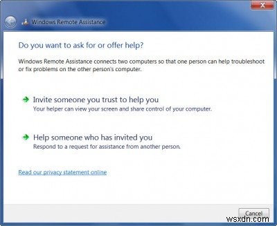 Windows 11/10/8/7でリモートアシスタンスを使ってヘルプを依頼・提供する方法