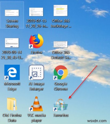 Windows 10でお気に入りのデスクトップショートカットを作成する方法