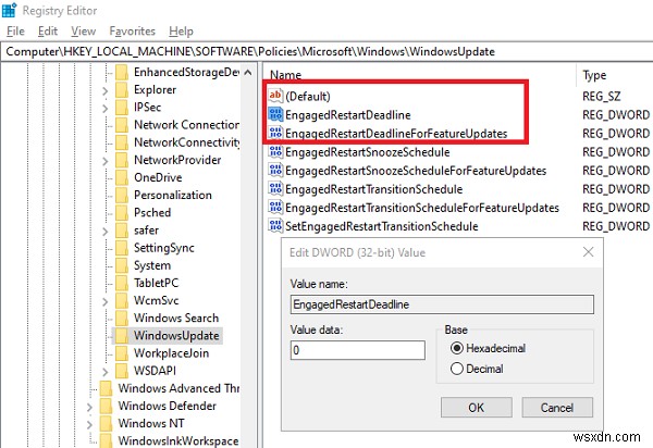 Windows 10で更新プログラムのエンゲージド再起動への移行と通知スケジュールを指定する方法