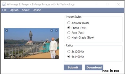 AI画像拡大フリーソフト「AI Image Enlarger」で低解像度画像を高画質にアップスケールする方法