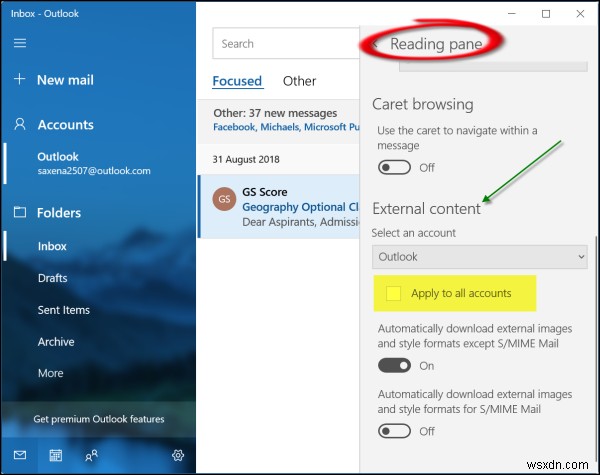 Windows 11/10のメールアプリでメッセージに送信者の写真を表示する方法