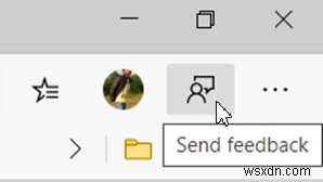 新しいMicrosoft Edgeで「フィードバックの送信」ボタンを削除・無効化する方法