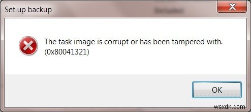 「タスクイメージが破損しているか、改ざんされています（0x80041321）」エラーの対処法