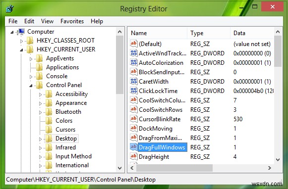 Windows 10で「ドラッグ中にウィンドウの内容を表示する」を無効にする方法