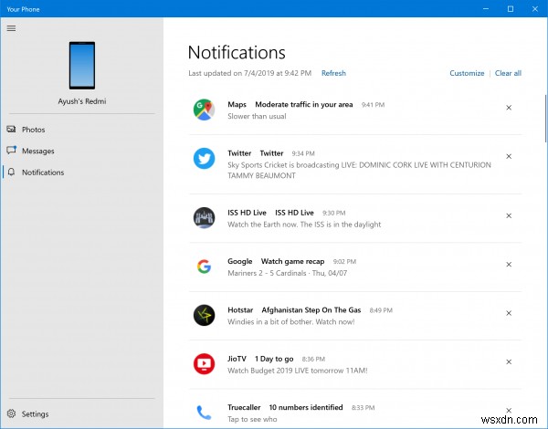 Windows 10で電話アプリの通知が同期されない・動作しない場合の対処法