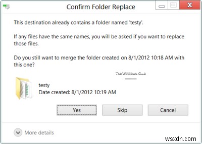 Windows 10のフォルダー統合(マージ)競合とは?警告ダイアログの表示・非表示を切り替える方法
