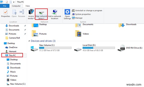 Windows 11/10のエクスプローラーでOneDriveクラウドストレージをローカルドライブとしてマップする方法