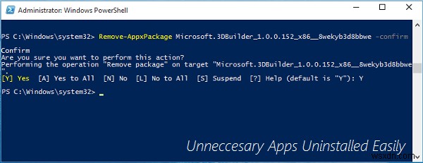 PowerShellを使ってWindows 11/10のユーザーアカウントからMicrosoft Storeアプリをアンインストールする方法