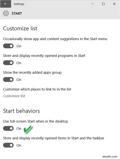 Windows 10でスタートメニューを全画面表示にする方法【設定手順を解説】