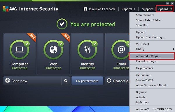 AVG AntiVirus Freeのシステムトレイ通知を無効にする方法