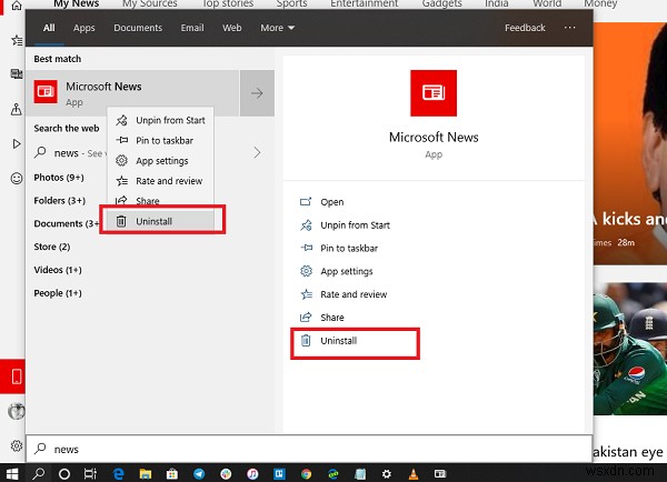 Windows 10でMicrosoft Newsアプリをアンインストールする4つの方法