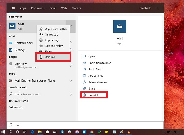 Windows 10のメールアプリをアンインストールする4つの方法【スタートメニュー・設定・PowerShell】