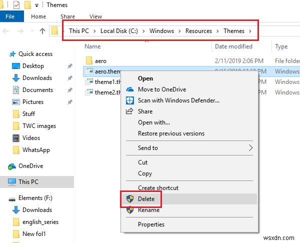Windowsで「このテーマのファイルの1つが見つかりません」と表示されるエラーの対処法