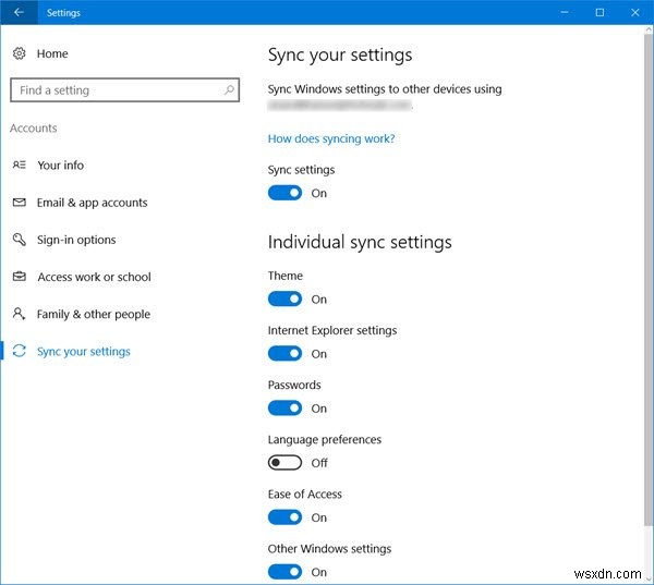 Windows 10の同期設定機能を使ってデバイス間で設定を共有する方法