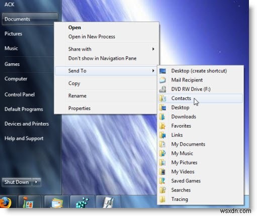 Windows PCの隠し「送る」メニューを展開して表示する方法