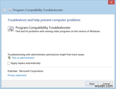 Windows 11/10のプログラム互換性トラブルシューターで旧アプリを正常に動かす方法