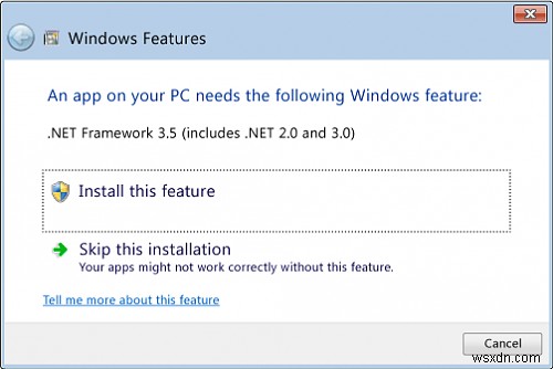 Windows 10で.NET Framework 3.5を有効化またはインストールする方法
