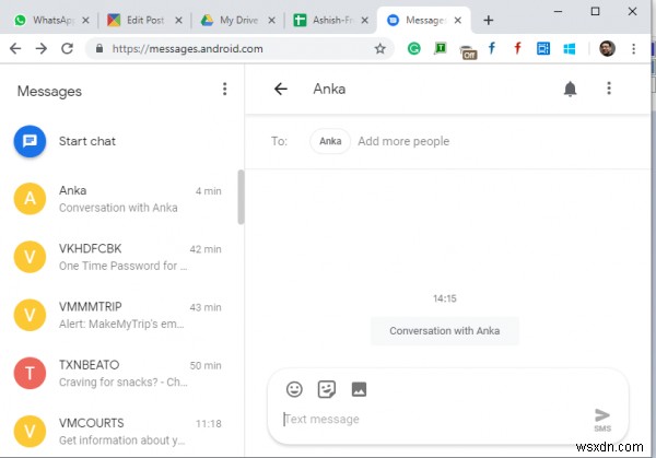 Windows 10のPCからAndroidスマホのSMSを送信する方法|Messages for Webの使い方
