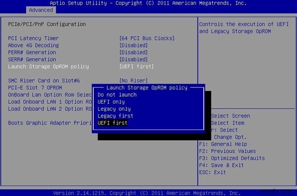 Windowsセットアップ・Windows PEの起動時にUEFIとレガシーBIOSを選択する方法