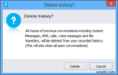 Skypeの履歴を管理・削除・無効化する方法