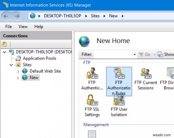 Windows 10でFTPサーバーにアクセスできる特定のユーザーを追加する方法