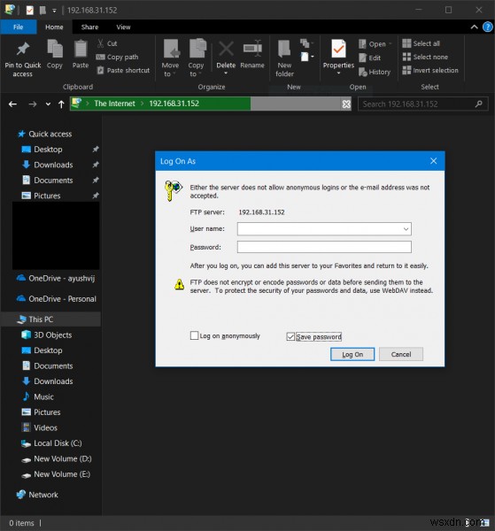 Windows 10のFTPサーバーでファイルを更新・書き込む方法【エクスプローラー/FileZilla】