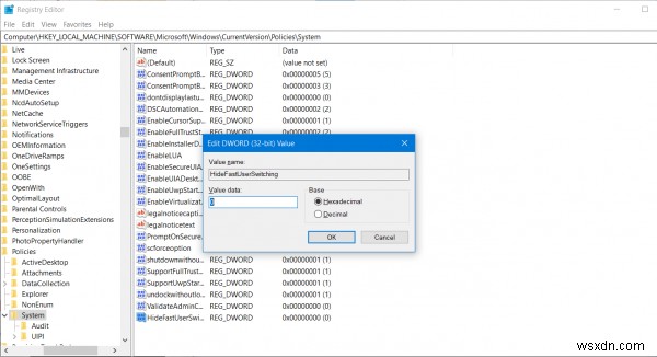 Windows 10で高速ユーザー切り替えを有効・無効にする2つの方法