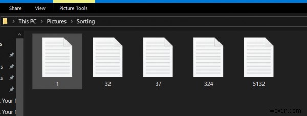 Windows 10のファイルエクスプローラーで数値順の並べ替えを有効・無効にする方法