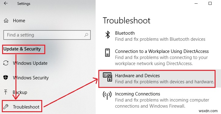 Windowsの「ハードウェアとデバイス」トラブルシューティングツールで問題を解決する方法