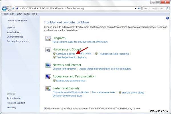 Windowsの「ハードウェアとデバイス」トラブルシューティングツールで問題を解決する方法
