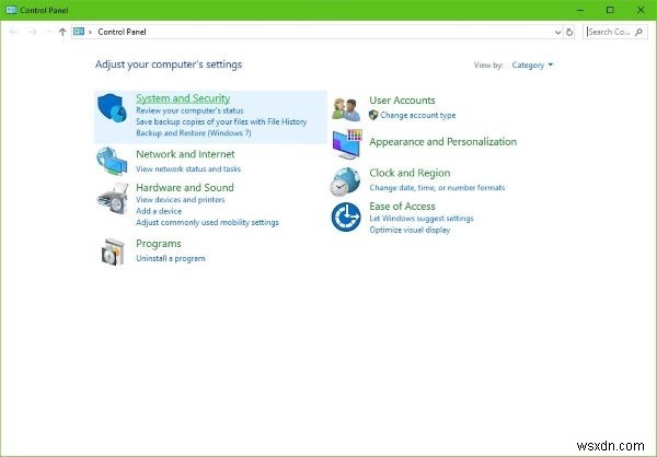 Windows 10でコントロールパネルのアプレットを表示・非表示・追加・削除する方法