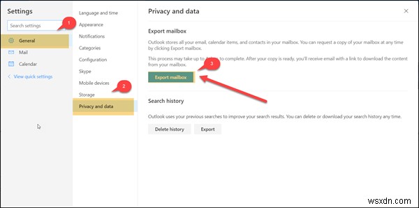 Windows 10の付箋（Sticky Notes）をOutlook.comにエクスポートする手順