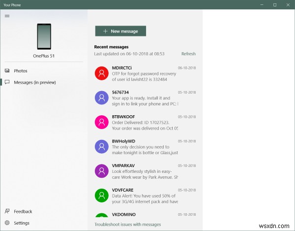 【Windows 10】「Your Phone」アプリでiPhone・Androidの写真やメッセージをPCにミラーリングする方法