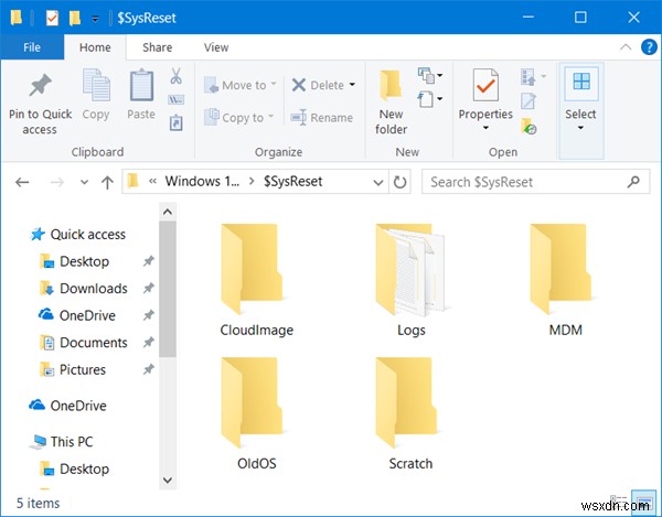 Windows 10の$SysResetフォルダーとは?中身と安全な削除方法を解説