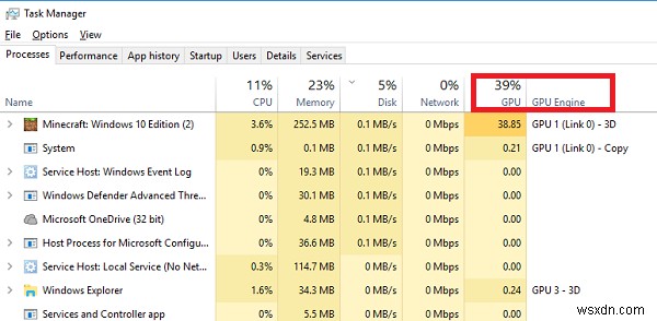 Windows 10のタスクマネージャーでGPU使用率を監視・確認する方法