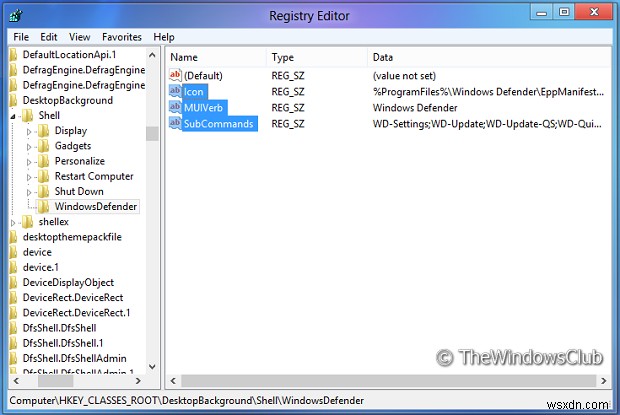 Windows 10の右クリックメニューにWindows Defenderの機能を追加する方法